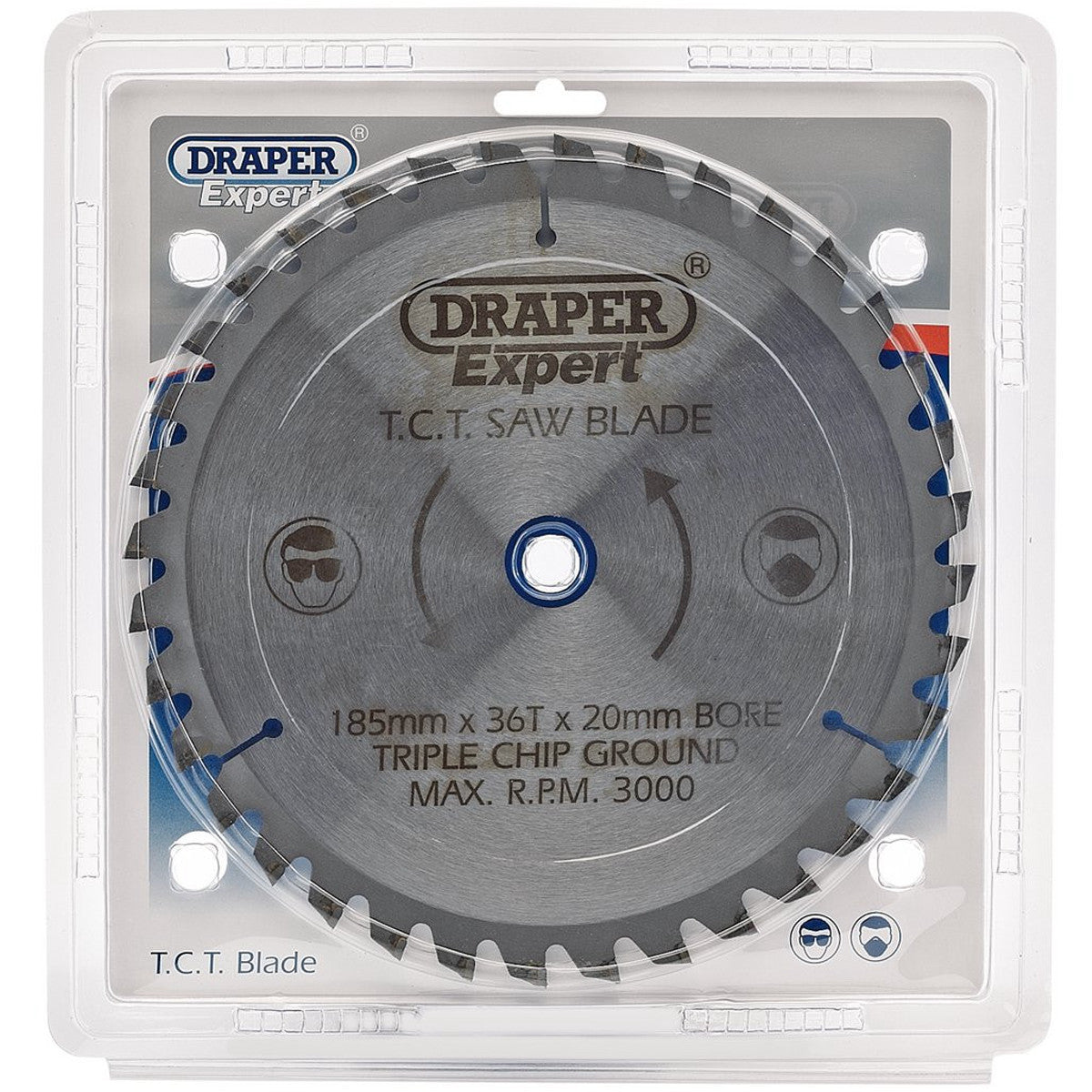 Draper Expert TCT Saw Blade, 185 x 20mm, 36T 03637