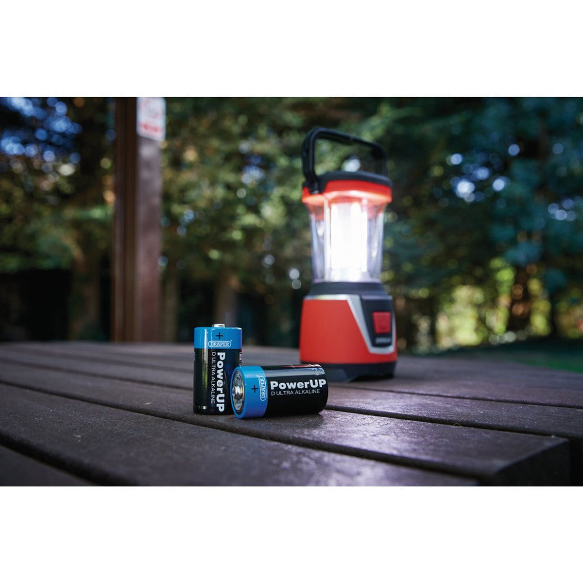 Draper PowerUP Ultra Alkaline D Batteries (Pack of 4) 03979