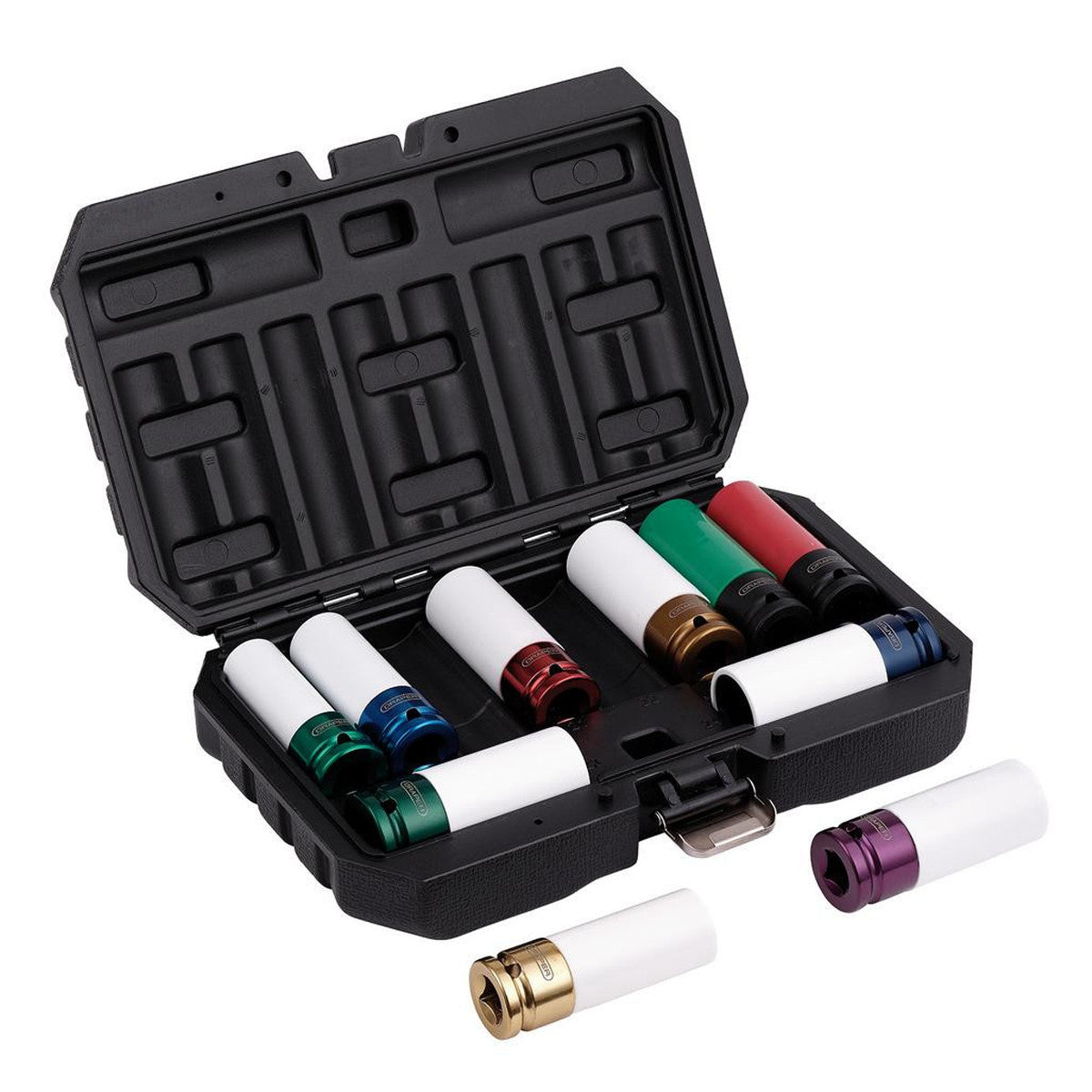 Draper Alloy Wheel Nut Socket Set, 1/2" Sq. Dr. (10 Piece) 31807