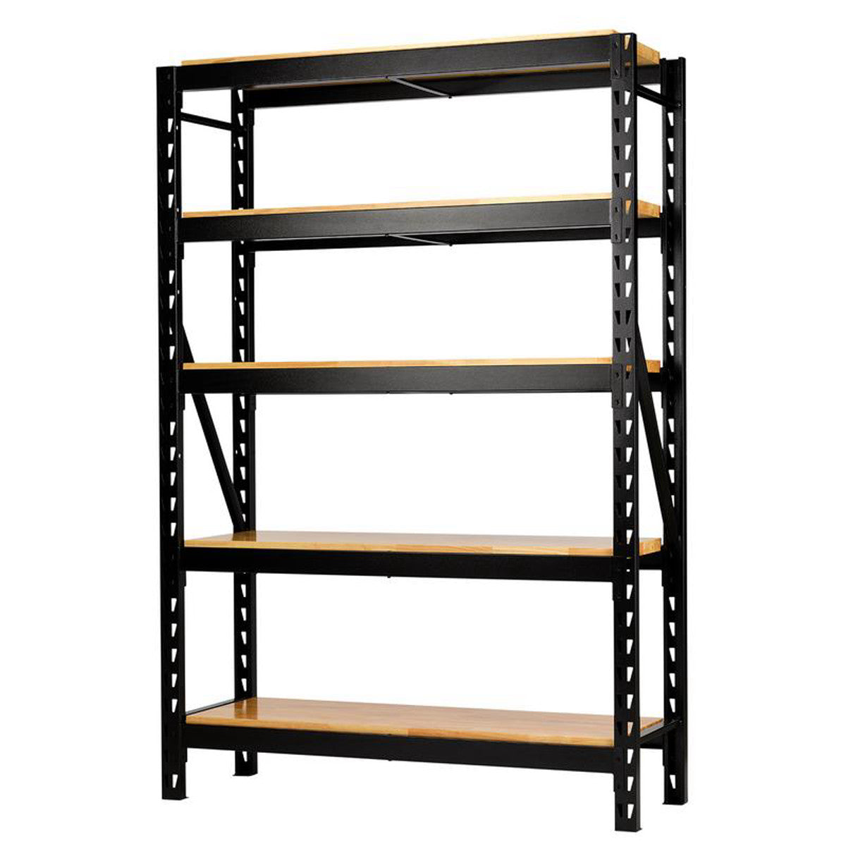 Bunker 22 Piece Modular 5 Tier Racking with Hardwood Shelving, 1500mm 32491