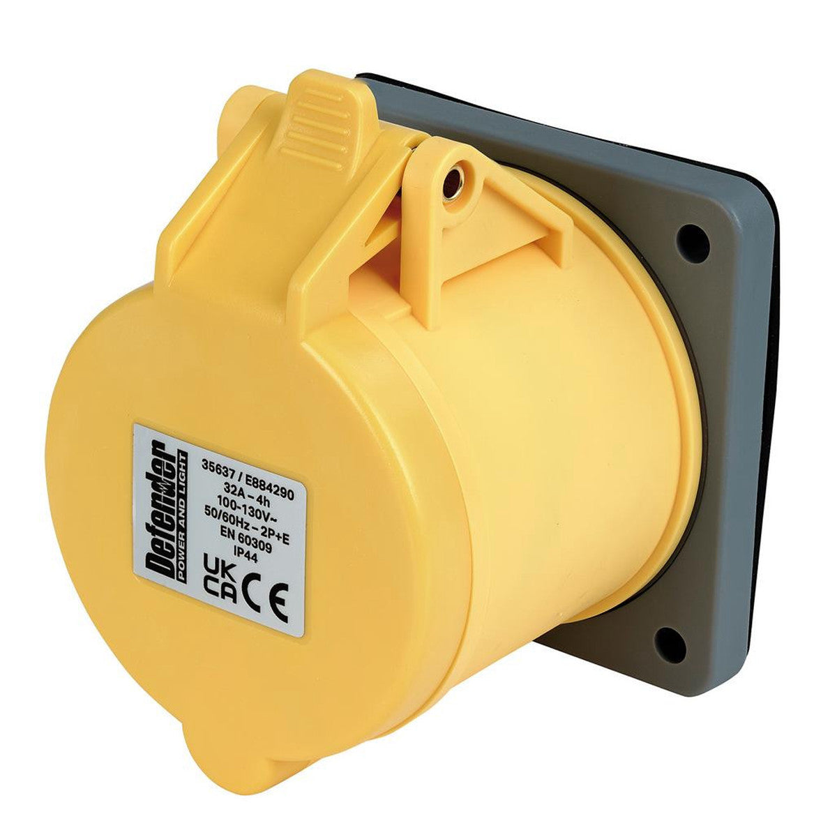 Defender E884290 110V Panel Socket, 32A 35637