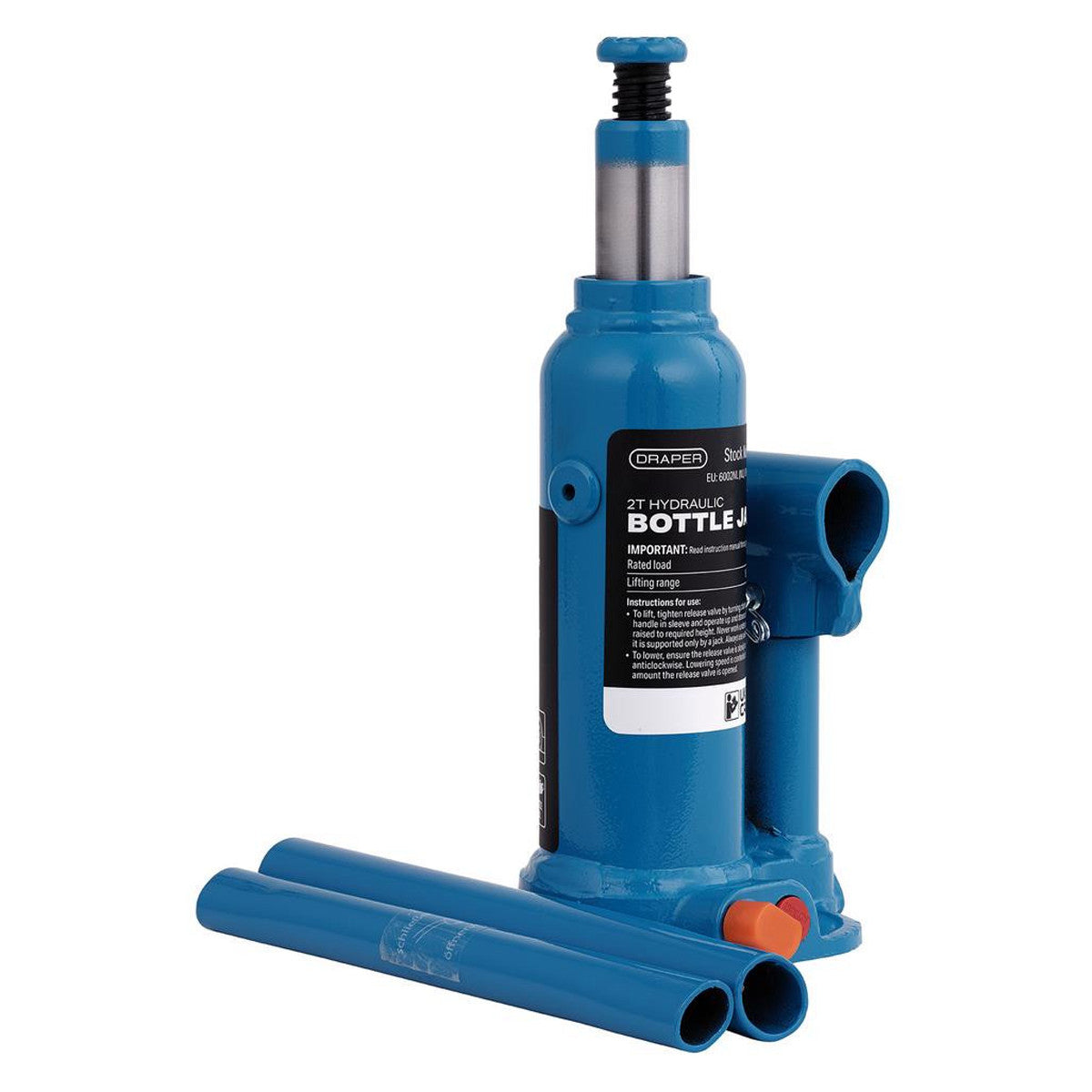Draper Hydraulic Bottle Jack, 2 Tonne 36361