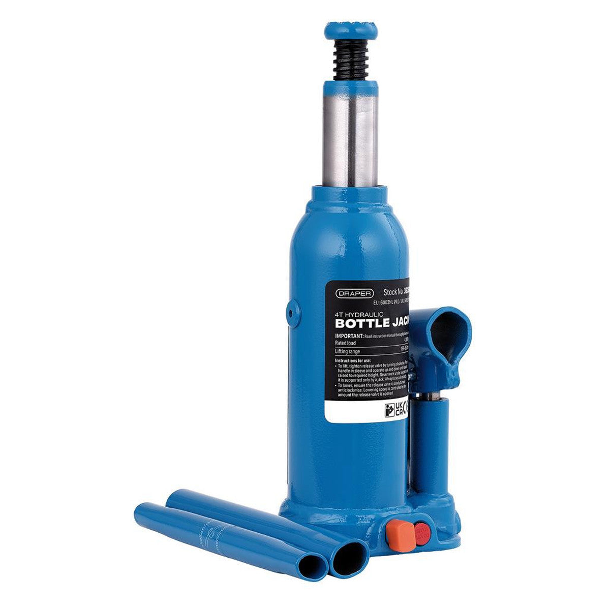 Draper Hydraulic Bottle Jack, 4 Tonne 36364