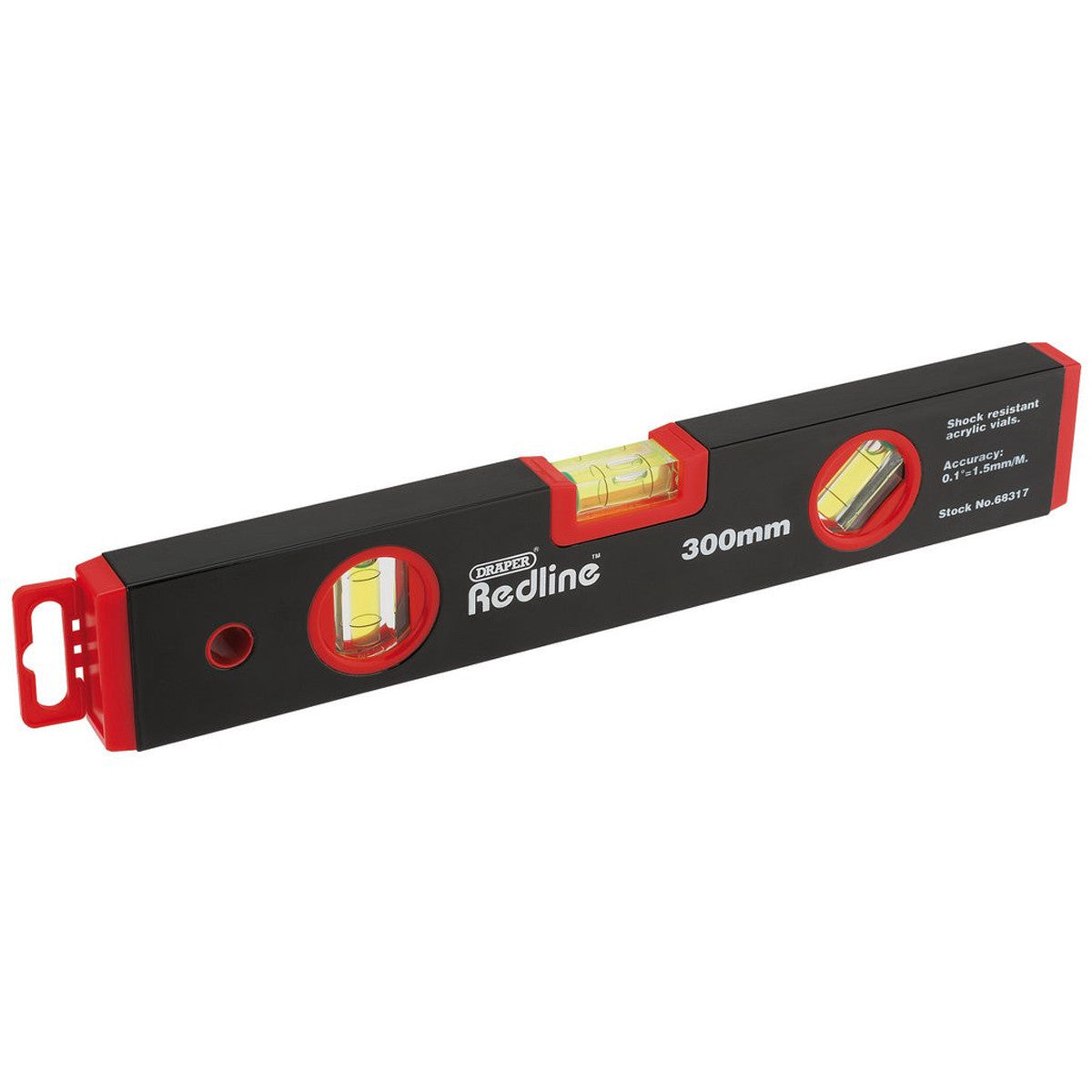 Draper Redline Box Spirit Level, 300mm 68317