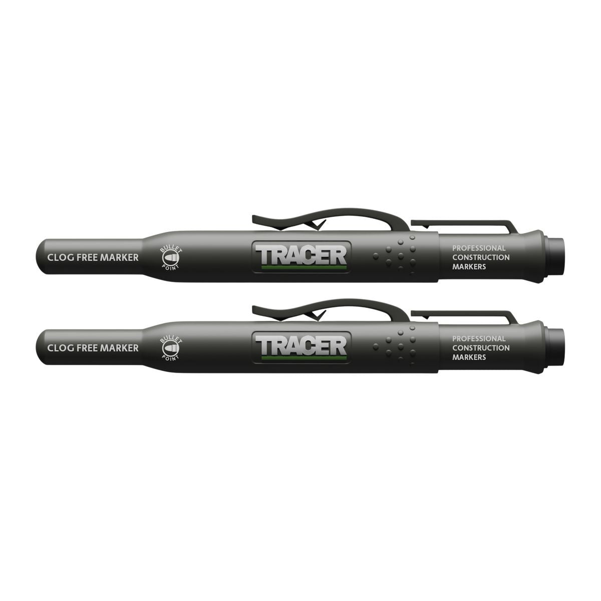 TRACER Twin Black Clog Free Marker set ACF1-2