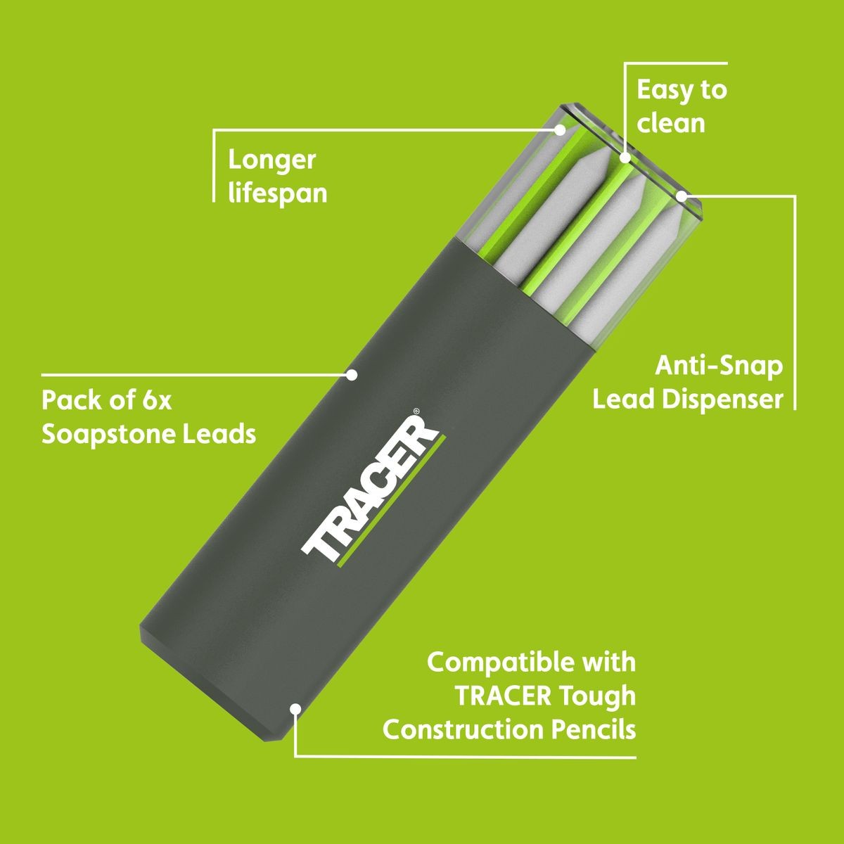 TRACER Pro 5.2mm Heavy-Duty Soapstone Leads ALPS1