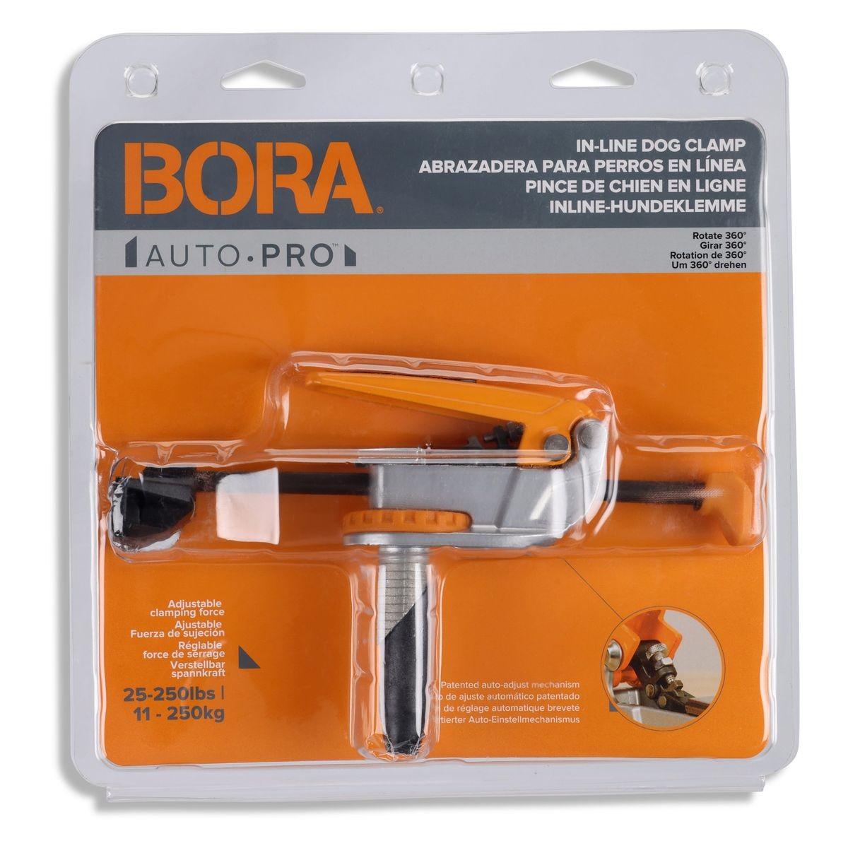 BORA Auto Adjust In-Line Dog Clamp BR-G090102