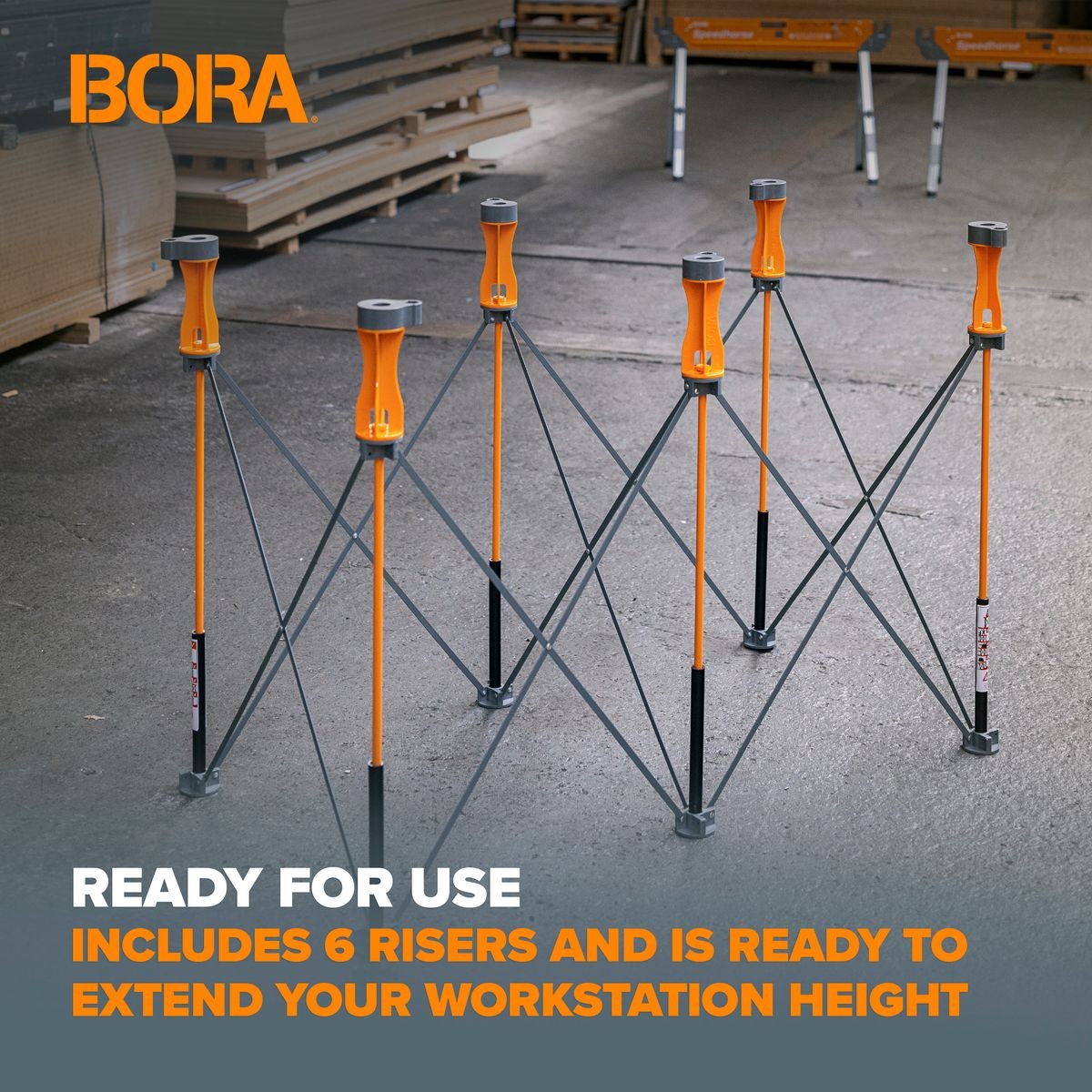 BORA Centipede 6 Pc Risers Set CA0506