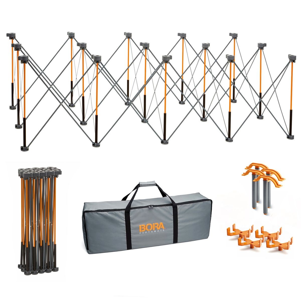 BORA Centipede 4ft x 8ft x 30in Unit, 4 X-Cups, 4 Clamps, C/S Bag CK15S