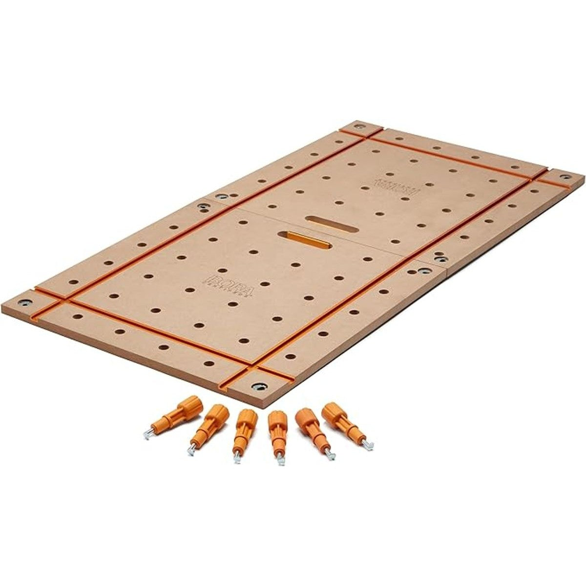 BORA Centipede 2 x 4ft T-Track Tabletop - 20mm Dog Holes CK24TM