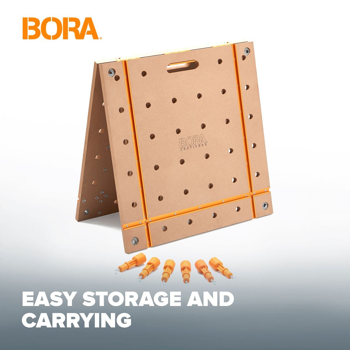 BORA Centipede 2 x 4ft T-Track Tabletop - 20mm Dog Holes CK24TM
