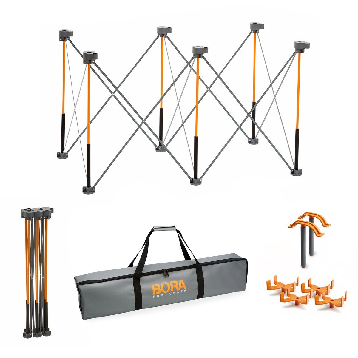 BORA Centipede 2ft x 4ft x 30in Unit, 4 X-Cups, 2 Clamps, C/S Bag CK6S