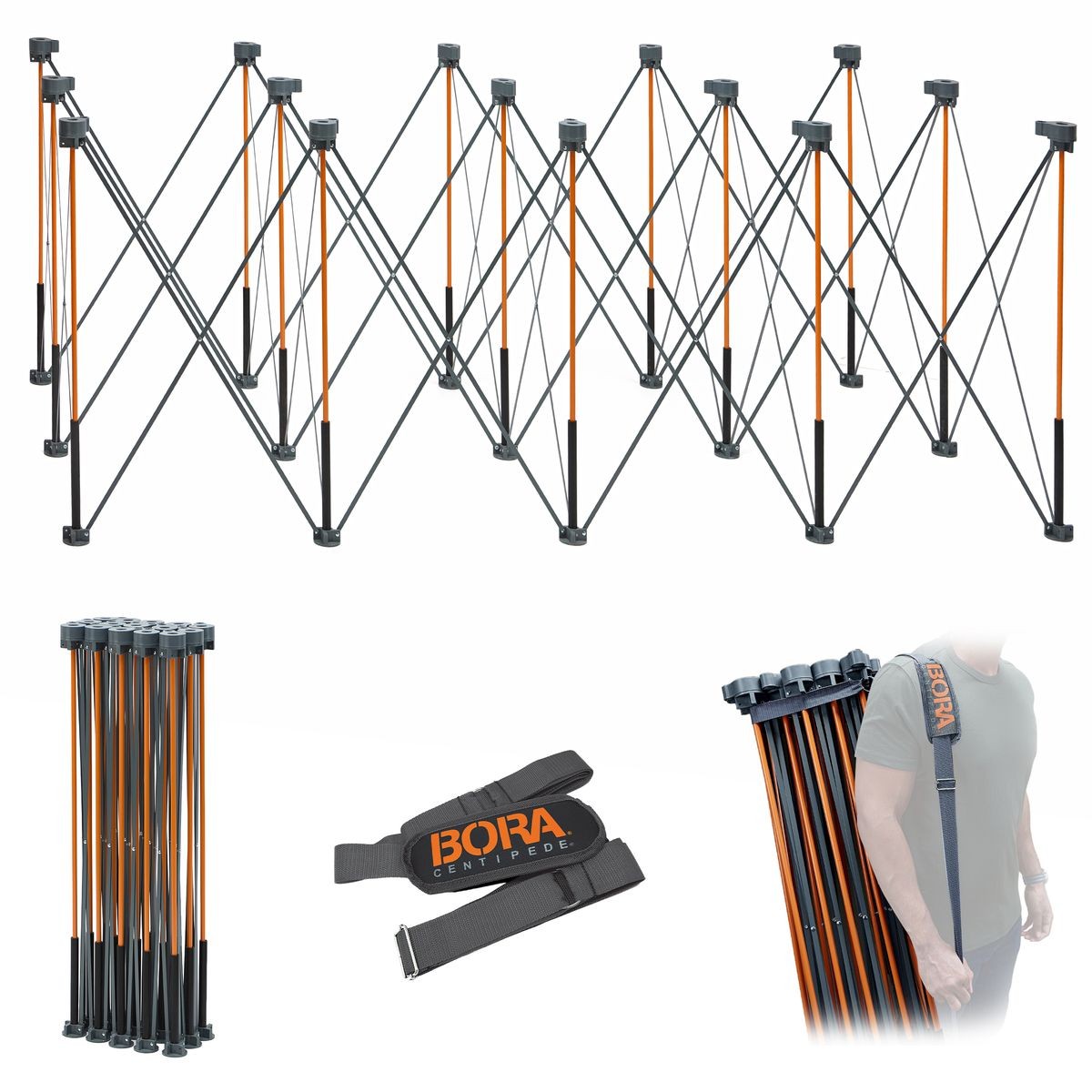 BORA Tall Centipede 4ft x 8ft x 36in Unit, Carry Strap CT15