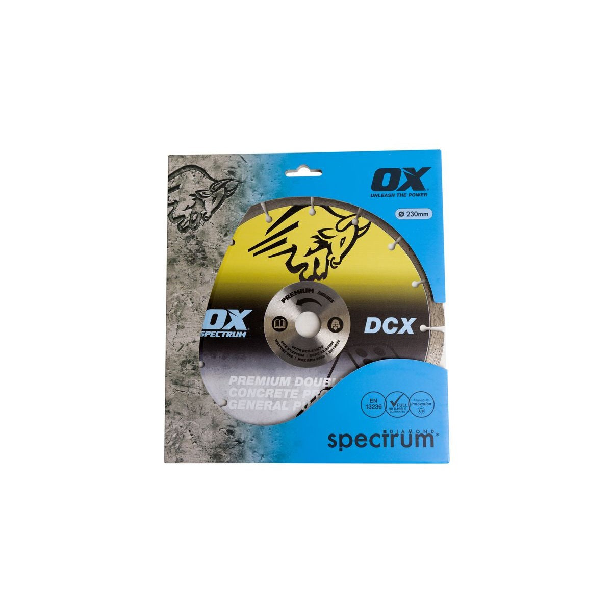 OX Premium Double Six Diamond Blade - GP - 230/22.23mm DCX230/22