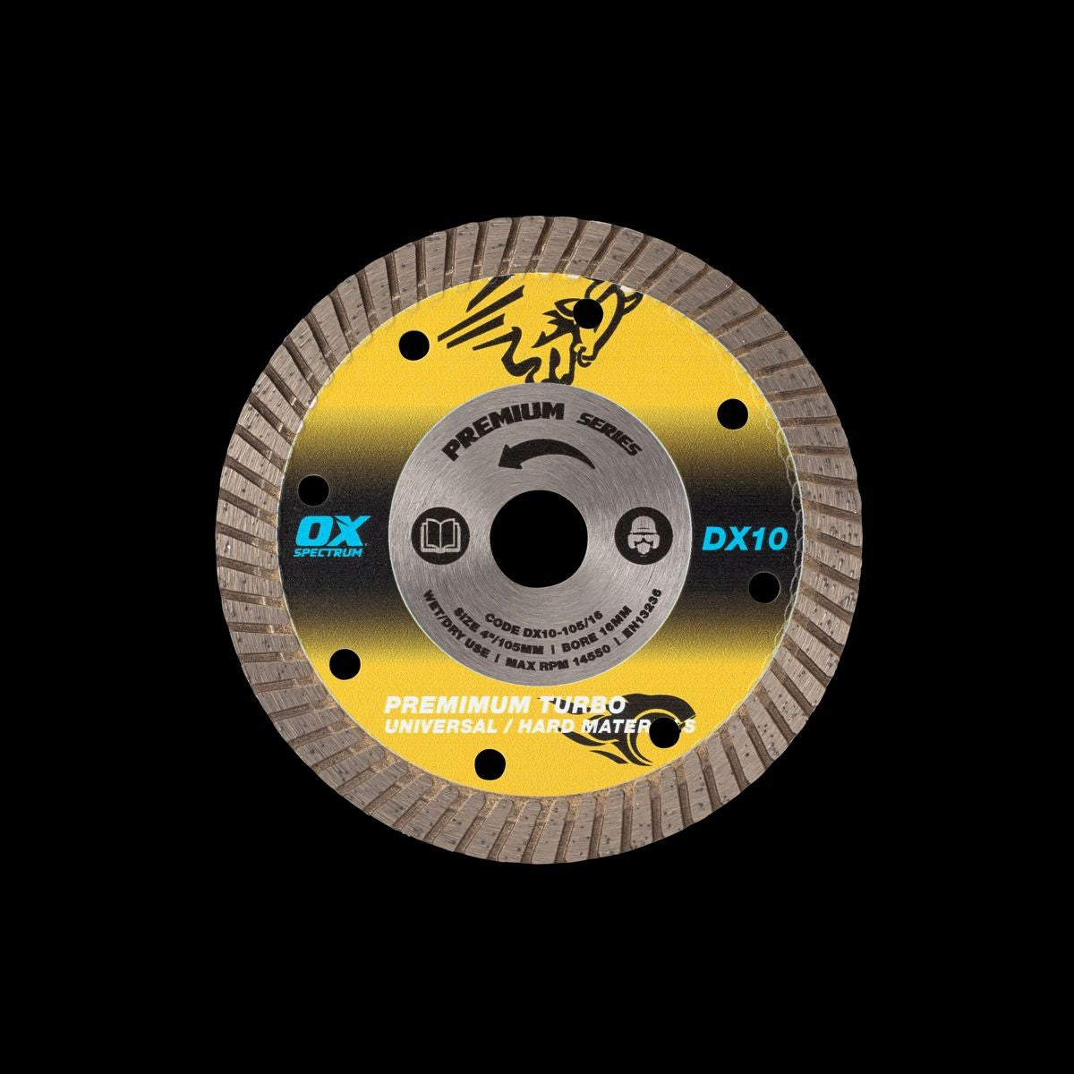 OX Premium Diamond Blade - Universal/Hard - 105/16mm DX10-105/16