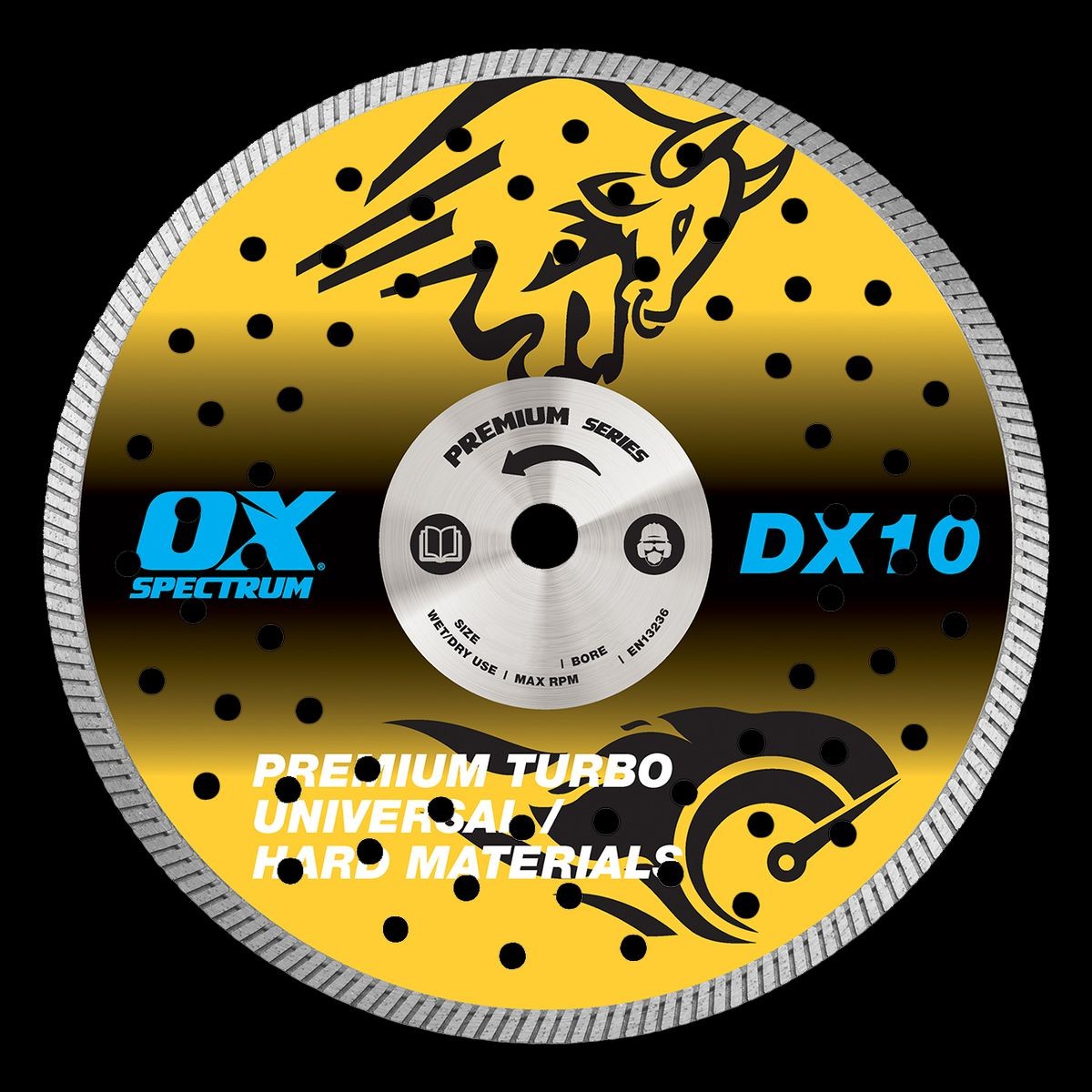 OX Premium Diamond Blade - Universal/Hard - 150/22.23mm DX10-150/22