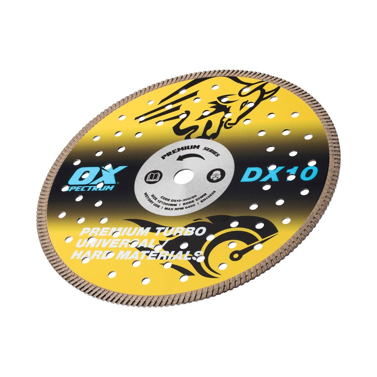 OX Premium Diamond Blade - Universal/Hard - 350/20mm DX10-350/20