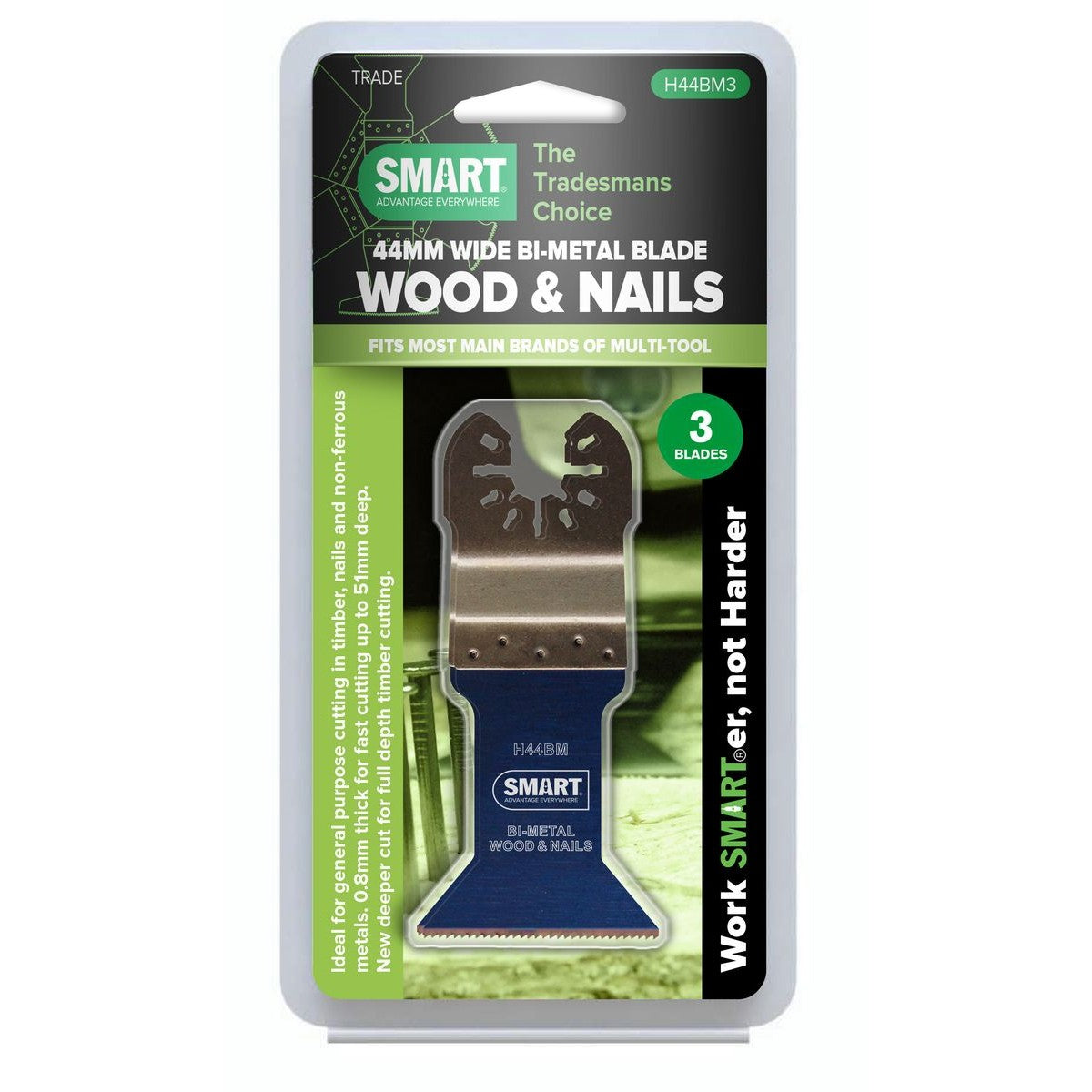 SMART Trade 44mm Bi-Metal Blade 3Pk H44BM3