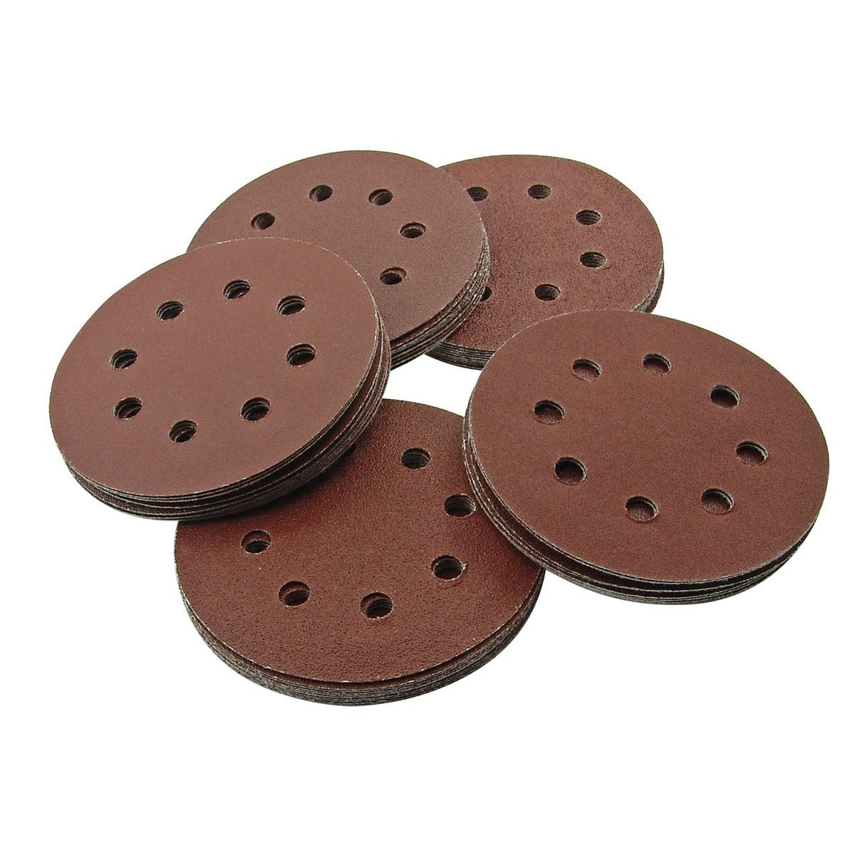 SMART Trade 115mm Circular Sanding Sheets - Mix Grit - 50pc HSCMIX50