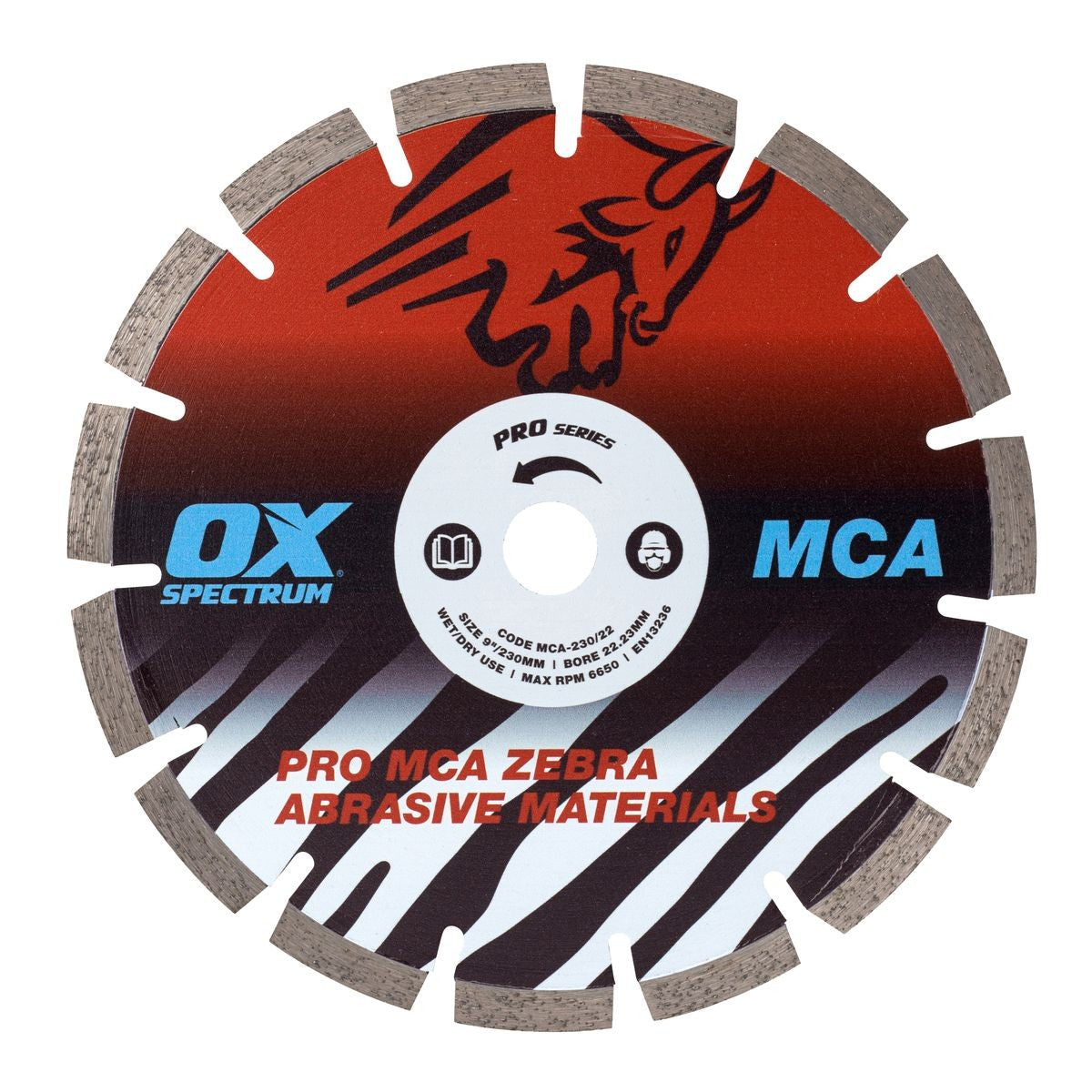 OX Pro Zebra Dia Blade - Abrasive - 105/16mm MCA105/16