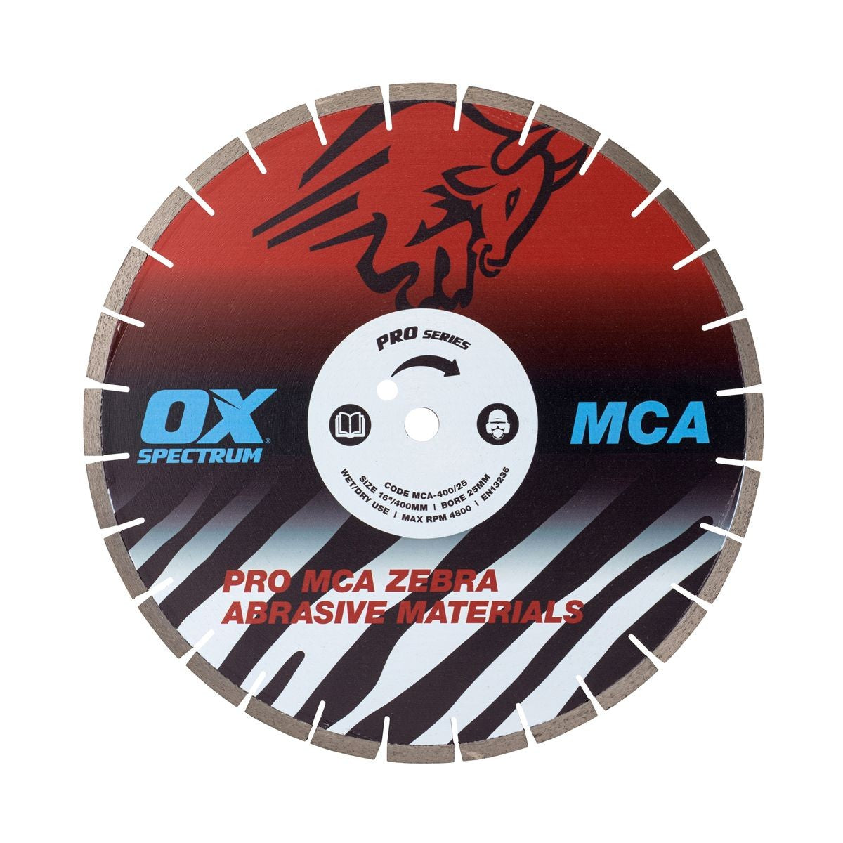 OX Pro Zebra Dia Blade - Abrasive - 400/20mm MCA400/20