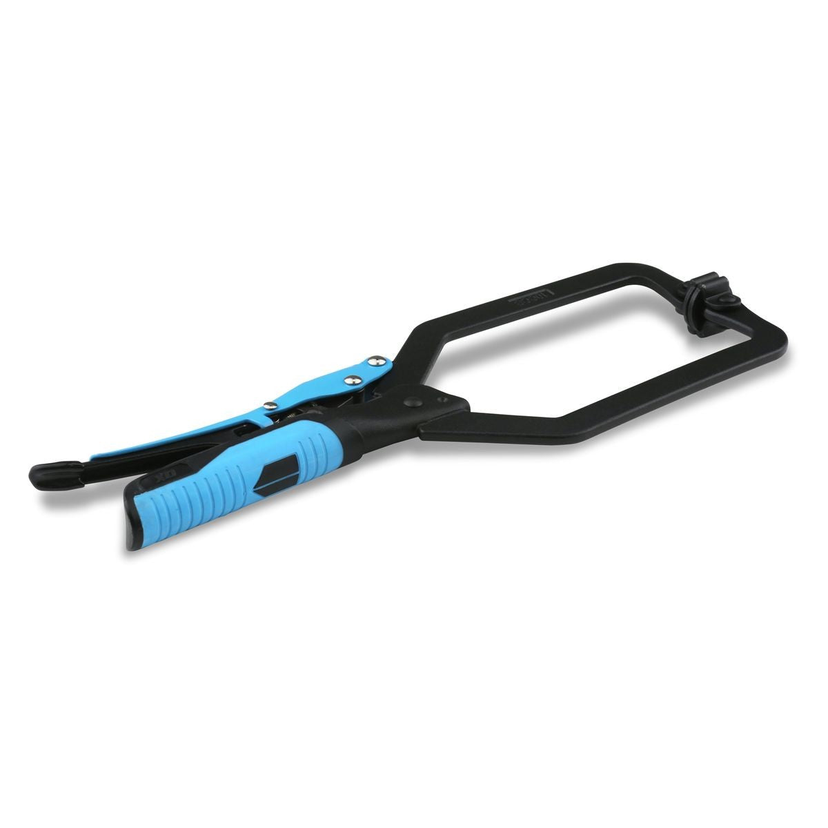 OX Auto Adjust 10-Inch Long Reach C Clamp With Swivel Pad - Gripped OX-P204502