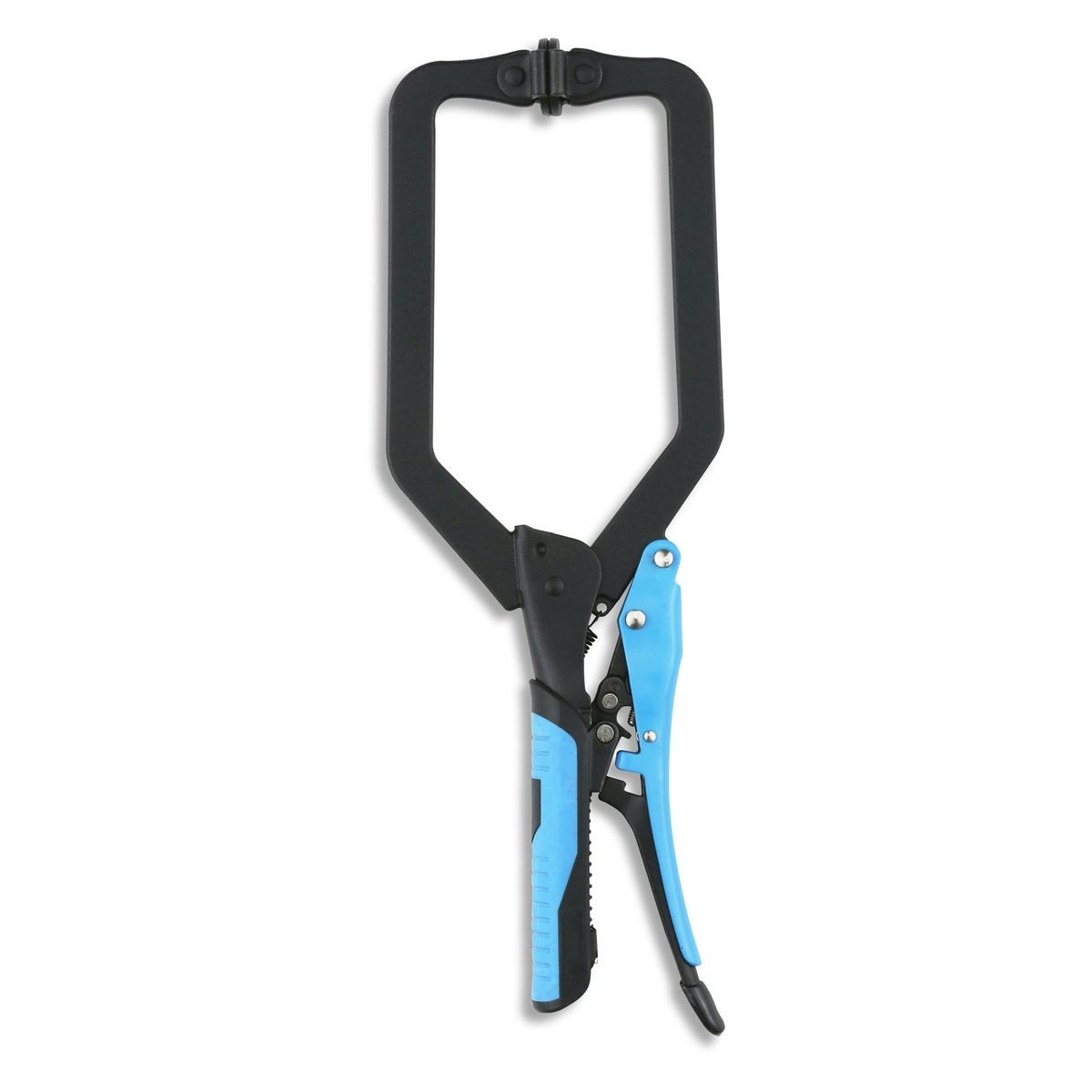 OX Auto Adjust 10-Inch Long Reach C Clamp With Swivel Pad - Gripped OX-P204502