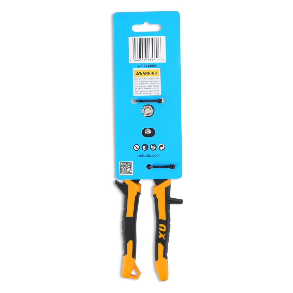 OX Heavy Duty Aviation Snips Straight (Yellow) OX-P232803