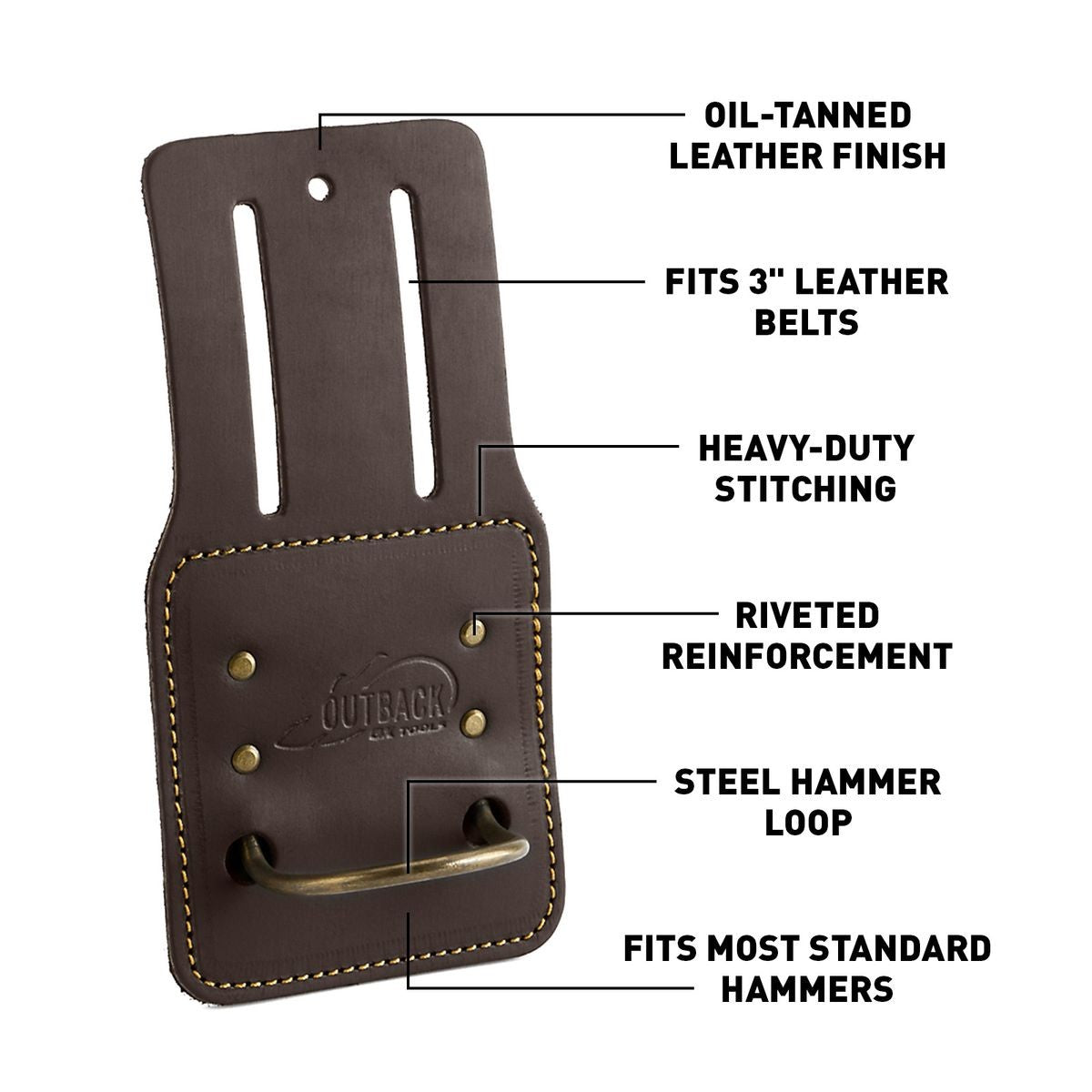 OX Hammer Holder, Oil-Tanned Leather OX-P263401