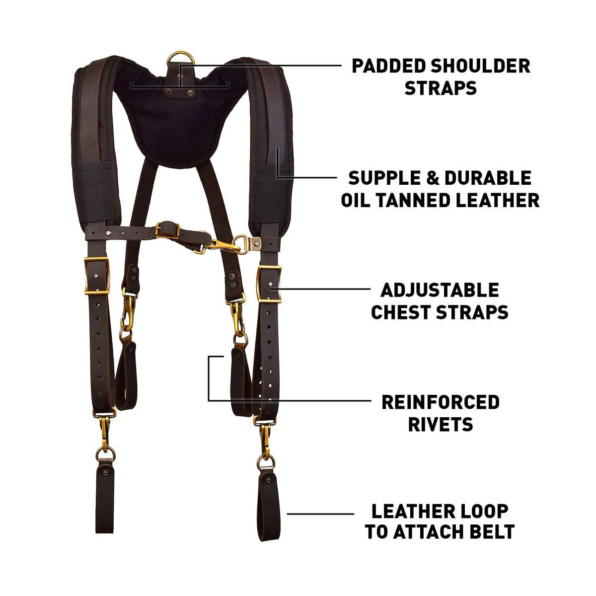 OX Pro Oil Tanned Suspenders OX-P263501