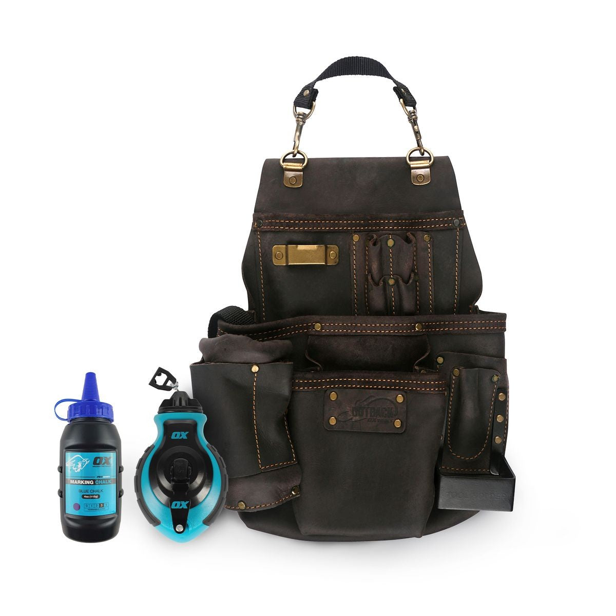OX Pro Oil Tanned 14 Pocket Top Grain Pouch with Air Gun Holder OX-P263514