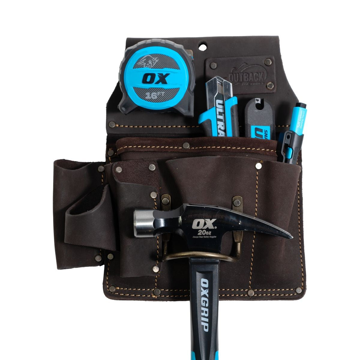 OX Drywaller's Tool Pouch, Oil-Tanned Leather OX-P263801