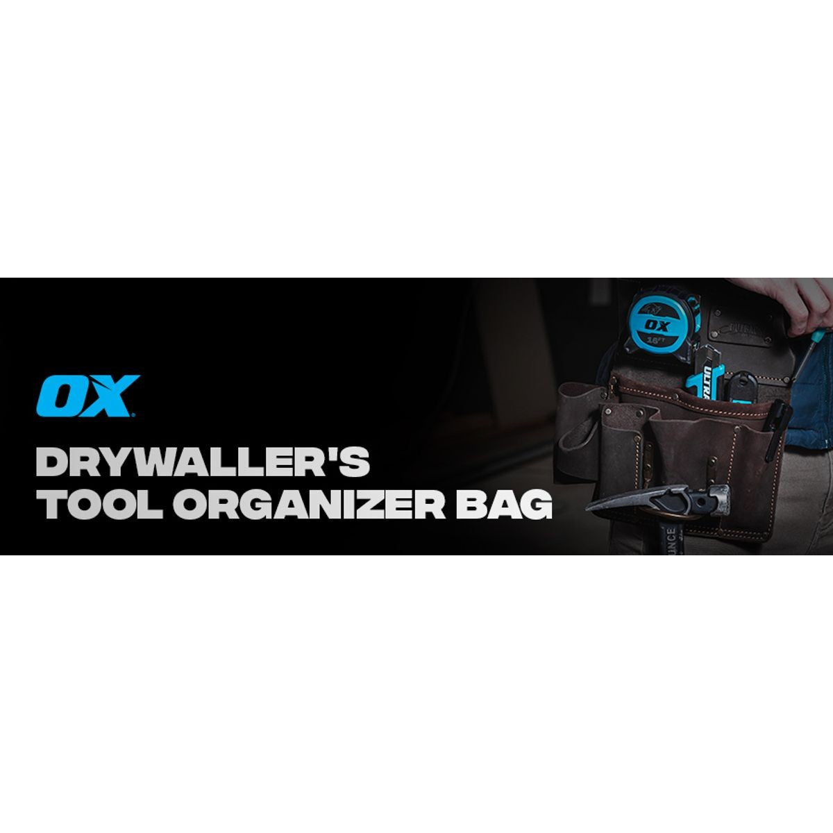 OX Drywaller's Tool Pouch, Oil-Tanned Leather OX-P263801