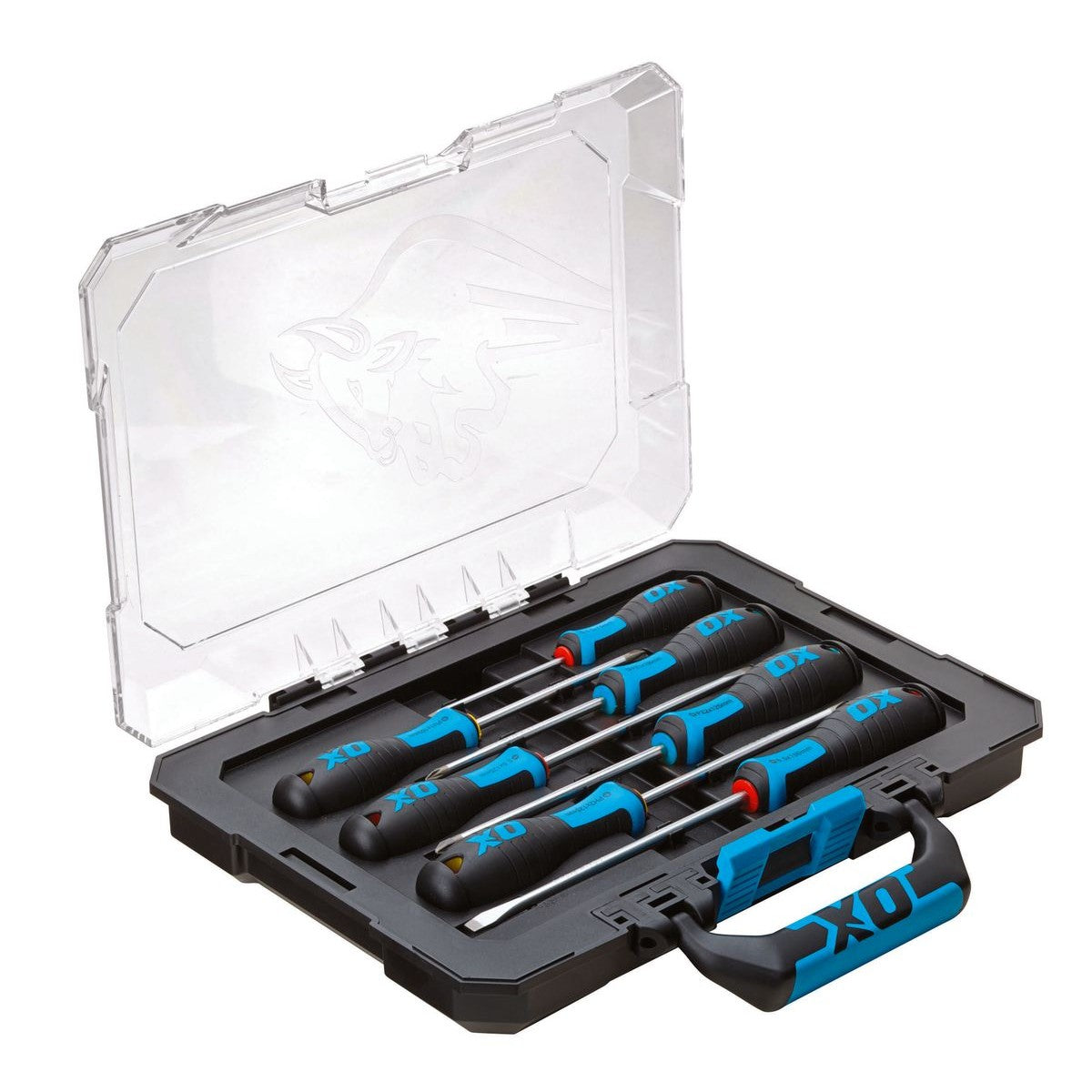 OX 7 Piece Screwdriver Set - Heavy Duty Tough Case OX-P360207