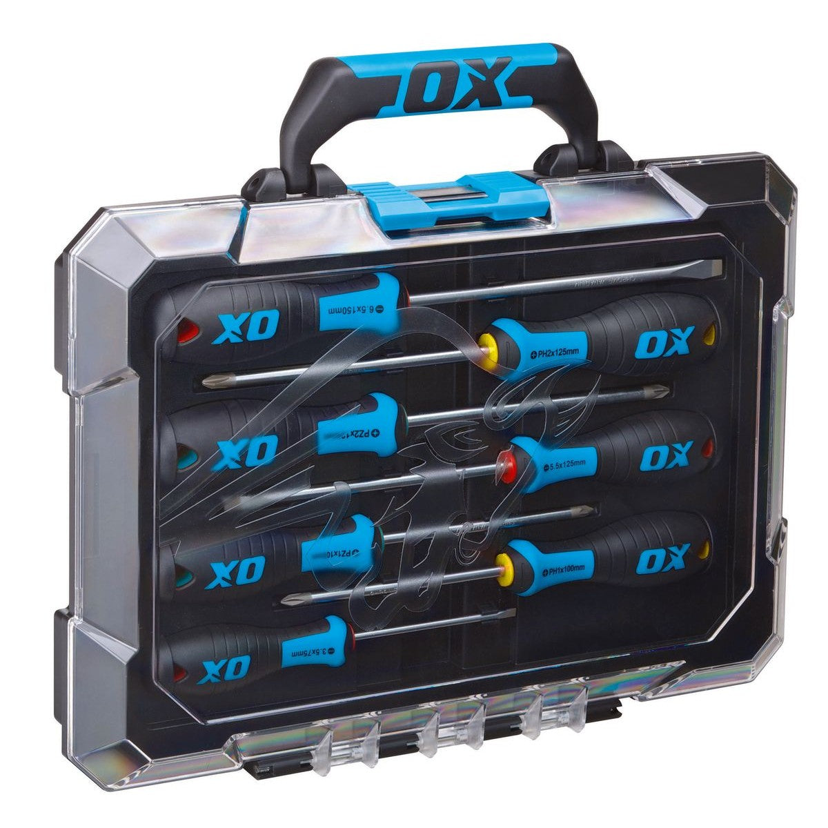 OX 7 Piece Screwdriver Set - Heavy Duty Tough Case OX-P360207