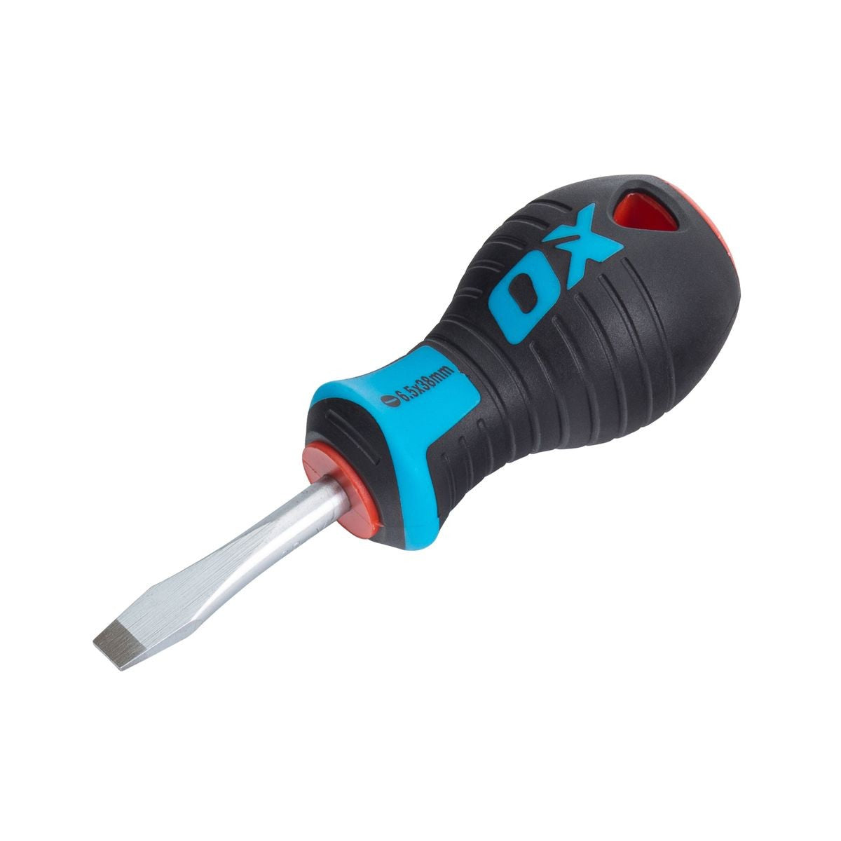 OX Slotted Flared Screwdriver Stubby 6.5x38mm OX-P362338