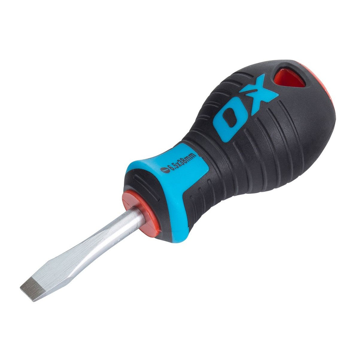 OX Slotted Flared Screwdriver Stubby 6.5x38mm OX-P362338
