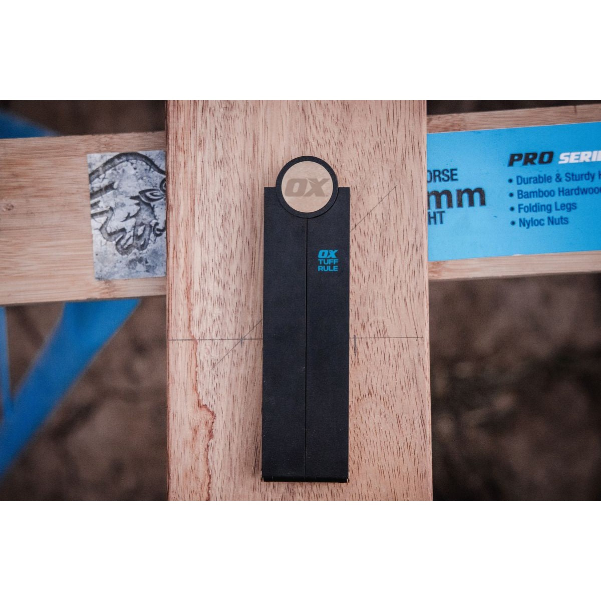 OX Pro Metric Tuff Rule - Black | 600mm OX-P507206