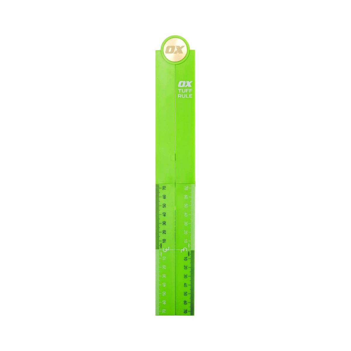 OX Pro Metric Tuff Rule - Green | 600mm OX-P507226