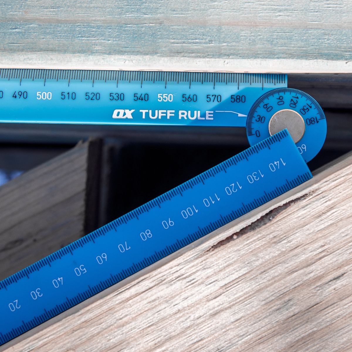 OX Pro Metric Tuff Rule - Cyan | 600mm OX-P507236