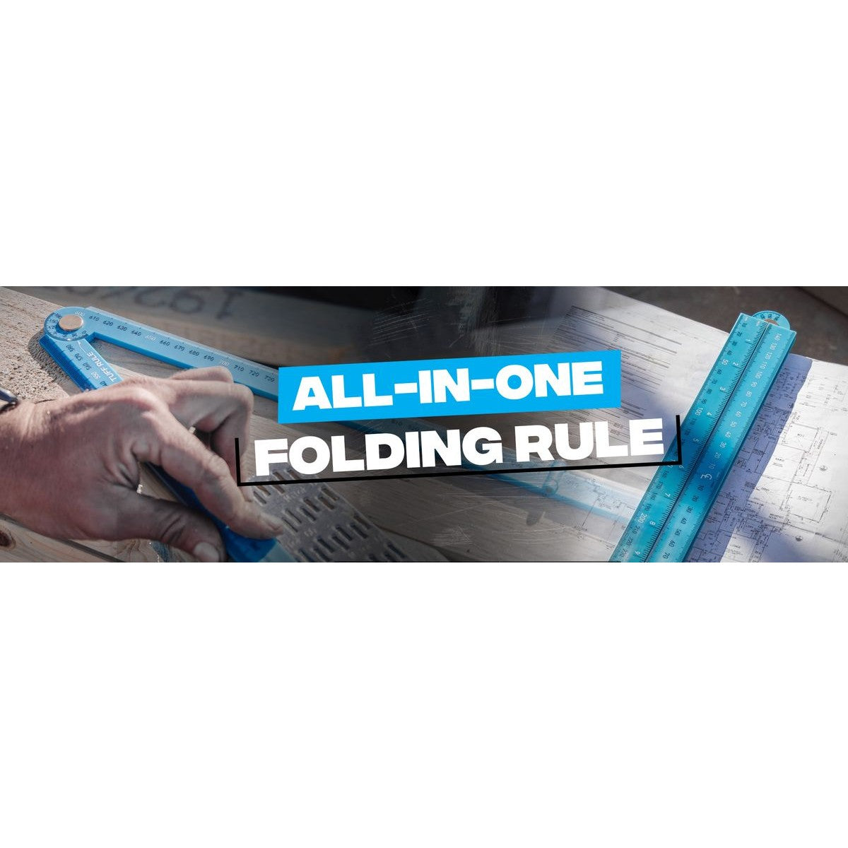 OX Pro Metric Tuff Rule - Cyan | 600mm OX-P507236