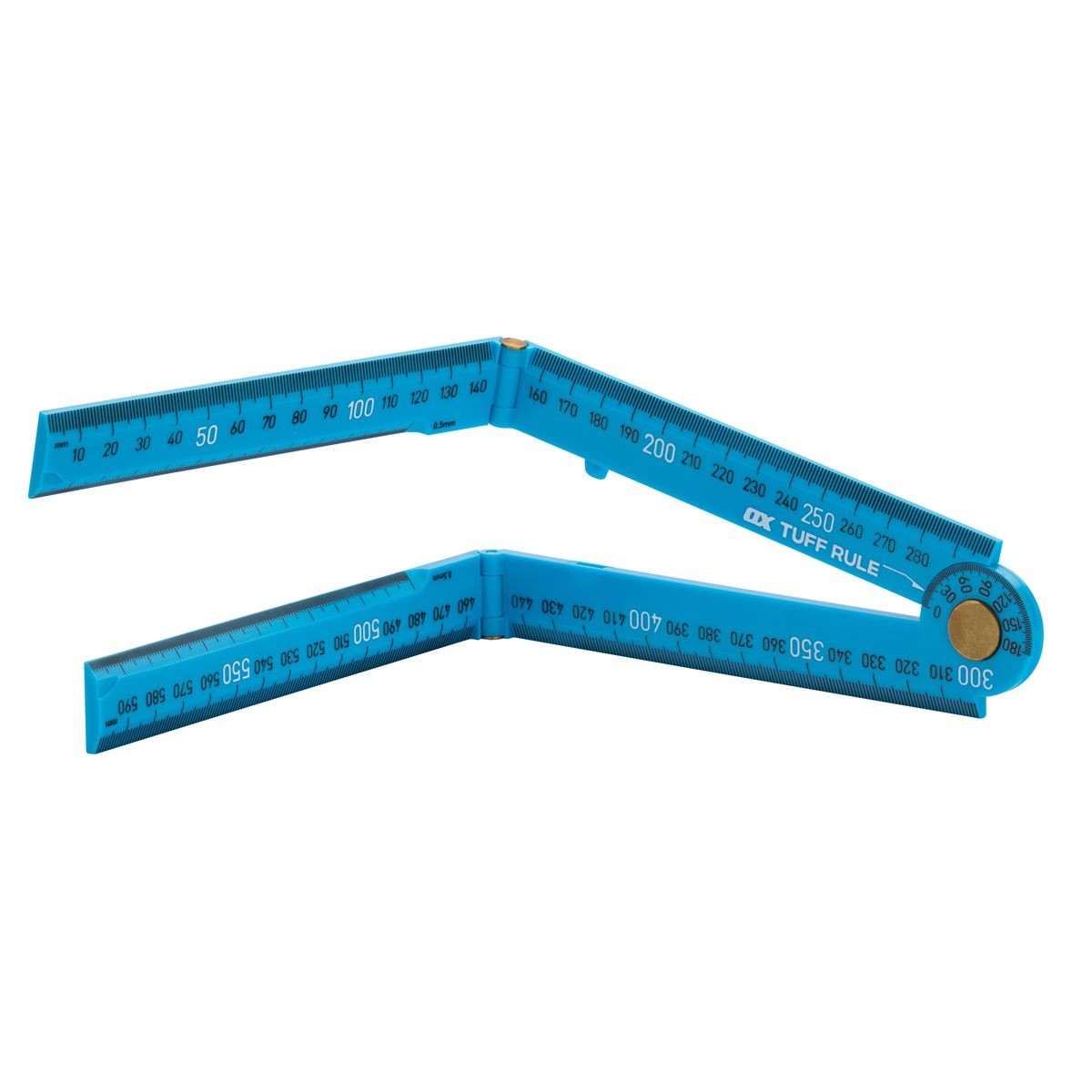 OX Pro Metric Tuff Rule - Cyan | 600mm OX-P507236