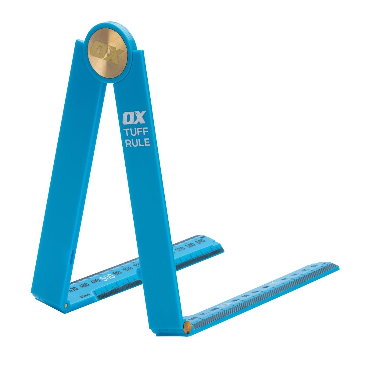 OX Pro Metric Tuff Rule - Cyan | 600mm OX-P507236
