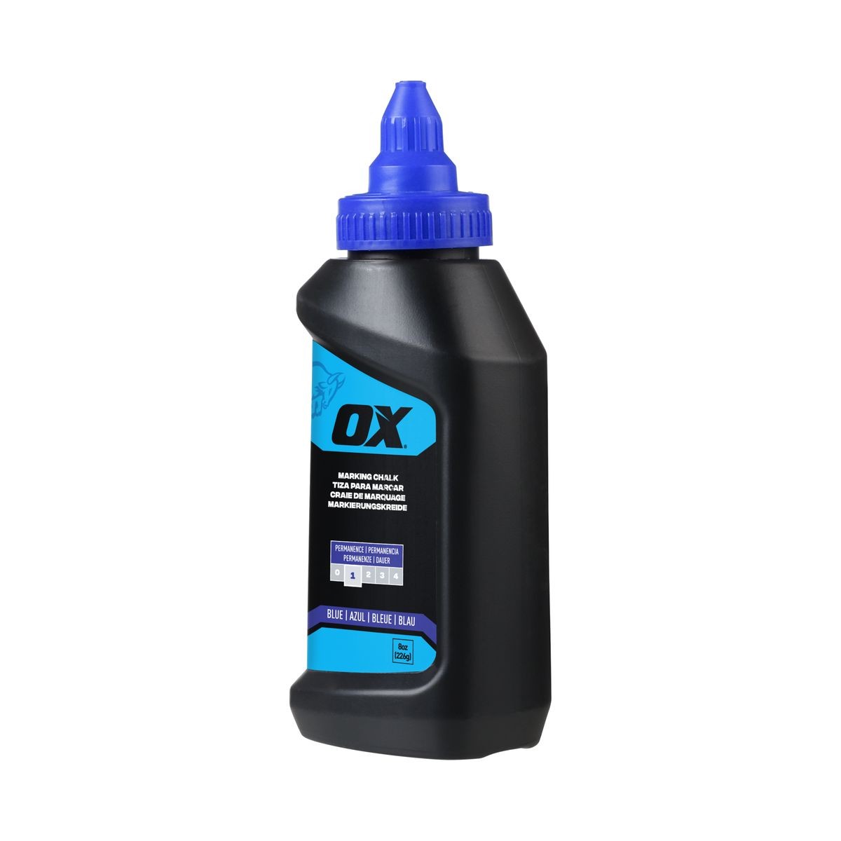 OX 8-Ounce Standard Blue Marking Chalk - Permanence 1 OX-P630802
