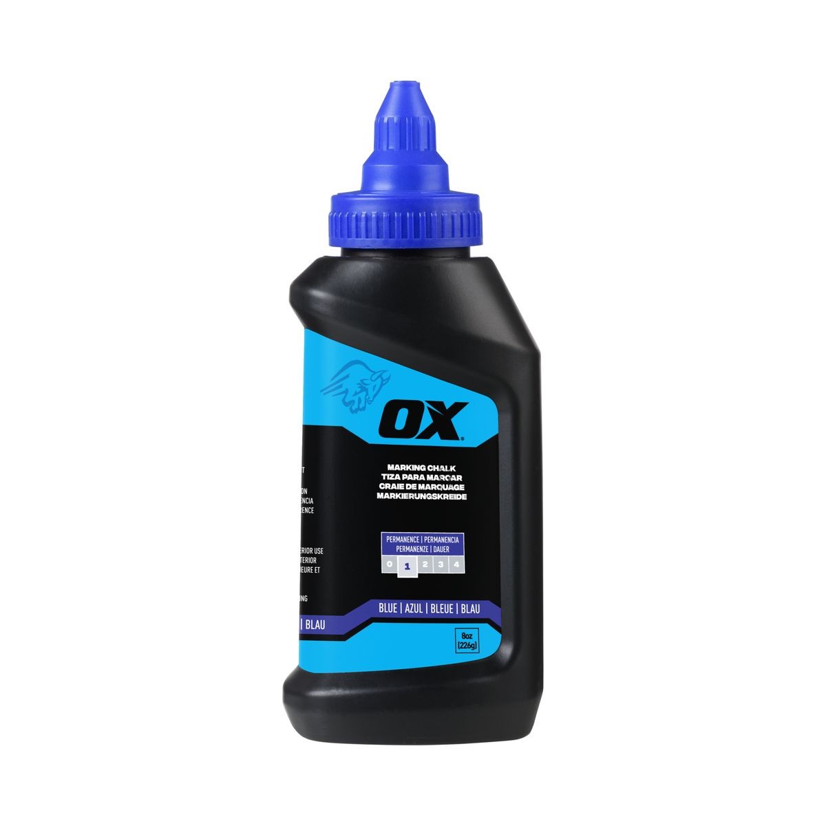 OX 8-Ounce Standard Blue Marking Chalk - Permanence 1 OX-P630802
