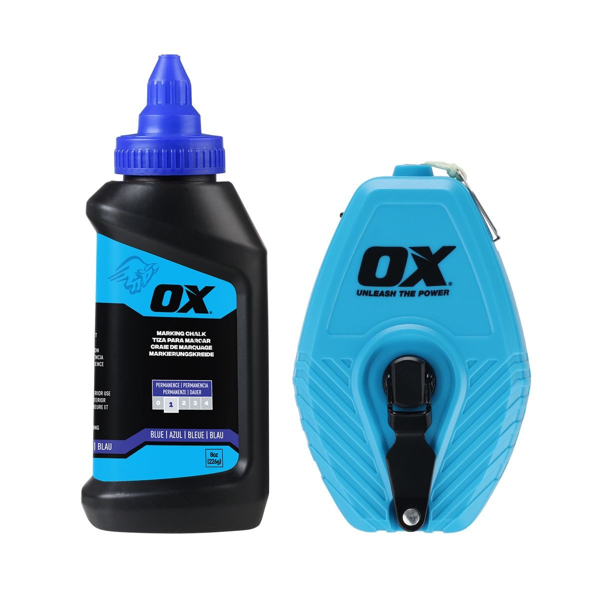 OX 8-Ounce Standard Blue Marking Chalk - Permanence 1 OX-P630802
