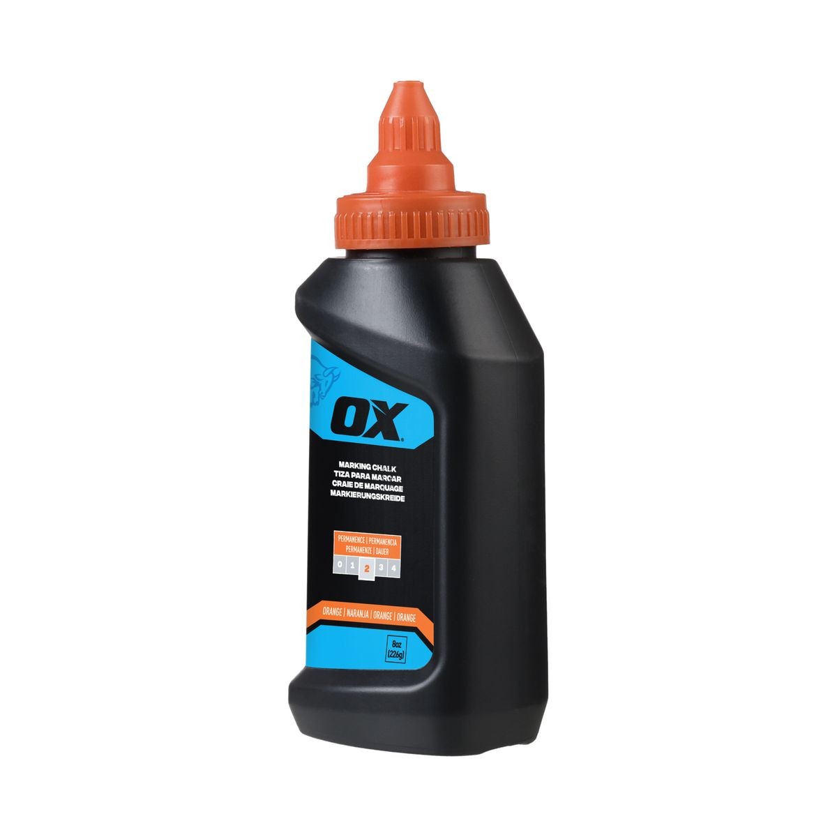 OX 8-Ounce Hi-Visibility Orange Marking Chalk - Permanence 2 OX-P630803