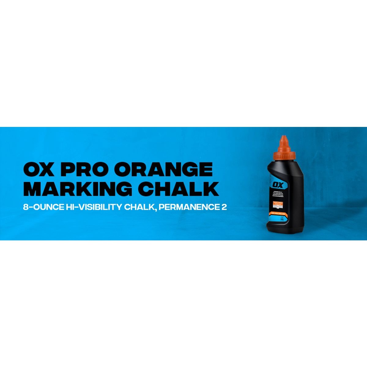 OX 8-Ounce Hi-Visibility Orange Marking Chalk - Permanence 2 OX-P630803