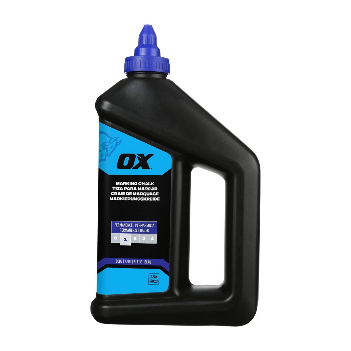 OX 40-ounce/2.5-Pound Standard Blue Marking Chalk - Permanence 1 OX-P630808