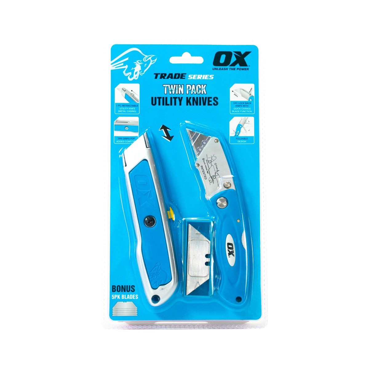 OX Twin Pack Utility Knives OX-T432602